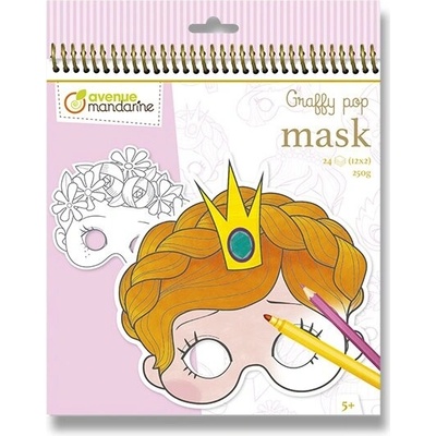 Omalovánky Avenue Mandarine Graffy Pop Mask pro holky