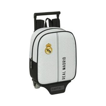 FC Real Madrid Училищна чанта с колелца Real Madrid C. F. Бял Сив 22 x 27 x 10 cm