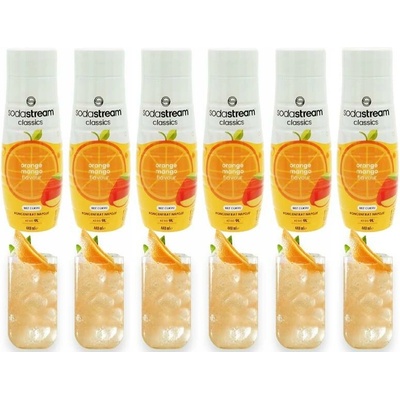 Sodastream pomeranč mango zero 6 x 440 ml