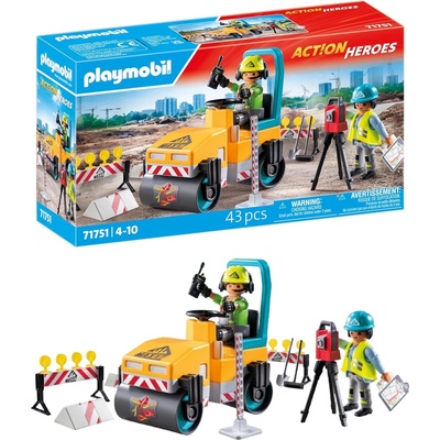 Playmobil 71751 playmobil - Работници с пътен валяк (71751)