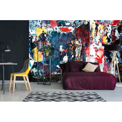 DIMEX ART Самозалепваща се флизелинова фототапета текстура боя върху стена 375 x 250 см