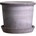 Bergs Potter Градинска саксия Galestro с поставка 30 см сива (GG30S)