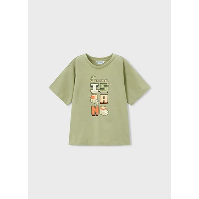 Mayoral tričko s krátkým rukávem Pixel khaki