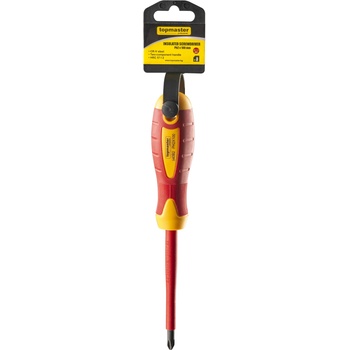 Topmaster Professional Отвертка изолир. 1000V кръст. Ph2x100mm CR-V TMP (220135)