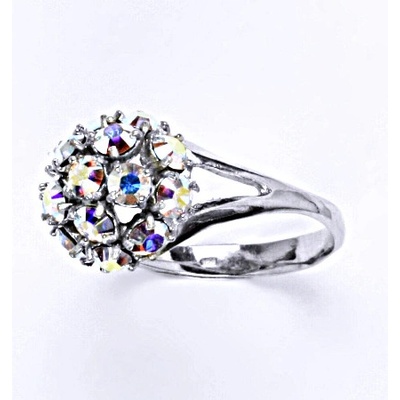 Čištín stříbrný s krystalem Swarovski AB krystal,šperk T 1337