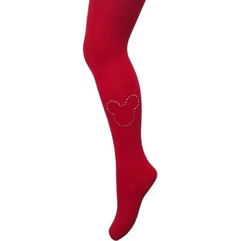 detské pančuchy dievča červené s aplikáciou Myšiak