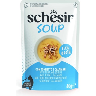 Schesir Cat Soup 12 x losos a mrkva 40 g