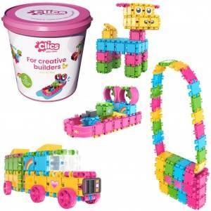 Clics Toys CLICS Pads Bucket 8 in 1 - Glitter CB-180