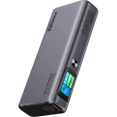 Promate Външна батерия ProMate TITAN-130 20000mAh Power bank w/ 130W Total Output, 100WPD USB-C input/output, 60W PD USB-C Input/output and 30W