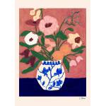 The Poster Club Постер 30x40 cm Flowers on Blue Table - Carla Llanos - The Poster Club (17295-3)