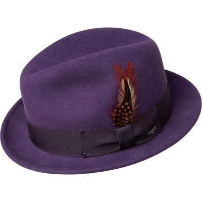 Bailey Tino LiteFelt vlněný trilby snap brim švestkově fialový