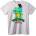 NOONEBRAND Тениска Ninja Turtles Hello Kitty - 2XL, White