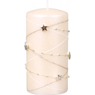 Ceramicus GIRLANDA VÁLEC vánoční d7x14cm béžová