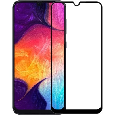 Samsung Хибридно фолио, стъклен протектор Full Glue Cover Hard Ceramic Glass за Samsung Galaxy A10/M10, Черен (2335)