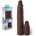 Реалистичен пенис удължител, силиконов, 22, 9см. - X-tensions Elite Brown (D-233120)