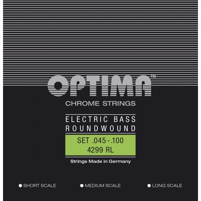 Optima Round Wound Medium Scale 4-strunné reg-light 4299RL