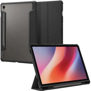 Spigen Samsung Tab S10 FE WIFI SPIGEN ULTRA HYBRID PRO калъф, стоящ, кожен ефект FLIP, държач за моливи, BLACK ACS09498 (ACS09498)