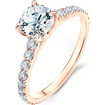 Image 1 of SAVICKI Годежен пръстен Share Your Love: розово злато, диамант