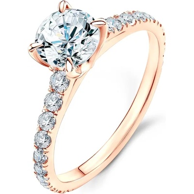 SAVICKI Годежен пръстен Share Your Love: розово злато, диамант