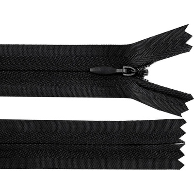 Prima-obchod Spirálový zip skrytý No 3 délka 60 cm autolock, barva Černá