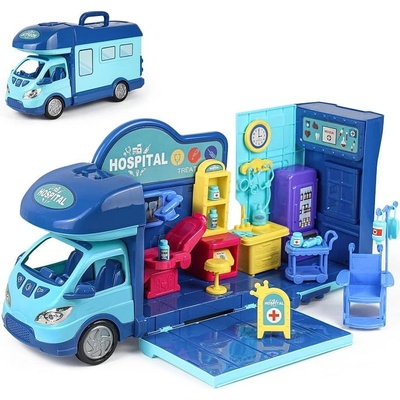 iMex Toys Sanitka a mobilní klinika 2v1