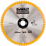 DEWALT Нож за трион DEWALT CONSTRUCTION за ъглорежещи триони за дърво с пирони, 254 x 30 мм, 60 зъба DT1182 (DT1182)