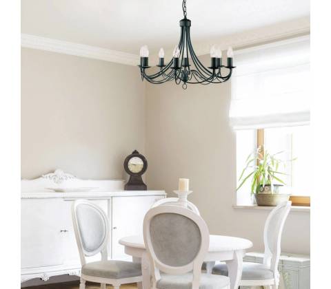 Searchlight 6348-8BK