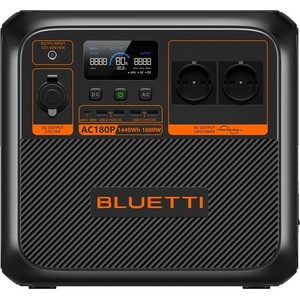 Bluetti Преносима електростанция Portable Power Station AC180P - Premium 150 (P-AC180P-EU-GY-BL-010)