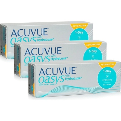 Johnson & Johnson Acuvue Oasys 1-Day with HydraLuxe for Astigmatism 90 čoček