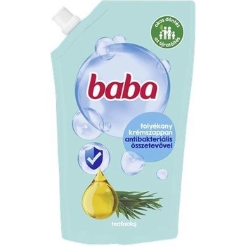Baba Tekuté mydlo antibakteriálne s čajovníkovým olejom náhradná náplň 500 ml