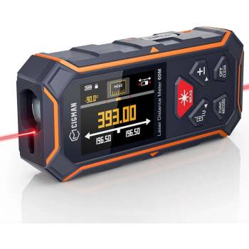 CIGMAN Лазерен двупосочен измервател на разстояния Cigman CD-60R, обхват 60 м (CD-60R)