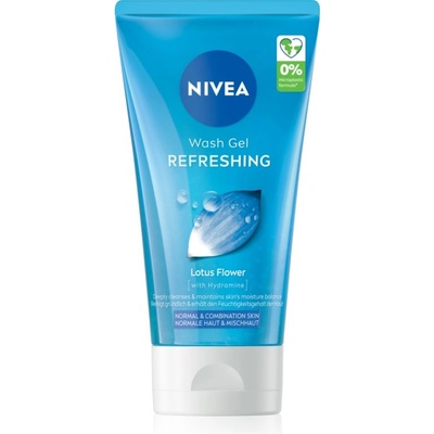 Nivea Refreshing освежаващ почистващ гел за нормална към смесена кожа 150ml
