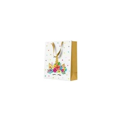 Darčeková taška stredne veľká - UNICORN PARTY 20x10x25 cm