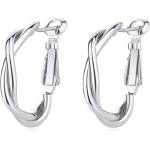 Silenti Jewelry Сребърни обеци "Плетка