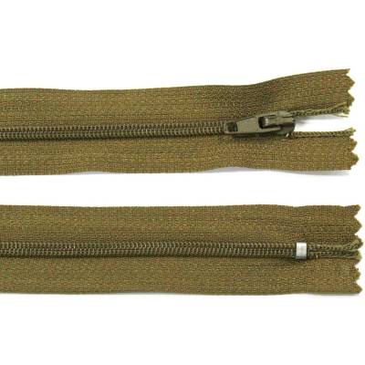 Spirálový zip no.3 nerozepínací 55cm - více barev color: 698 khaki zelená