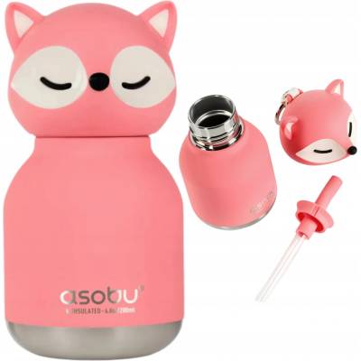 Asobu Bestie termoska Mini ružová líška 200 ml