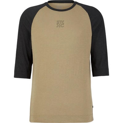 Stoic Мъжка фланелка с къс ръкав за колоездене Stoic PerformanceMerino LofsdalenSt. MTB 3/4 Shirt Cycling jersey - Black / Silent Green - размер 3XL (056-4034-0116)