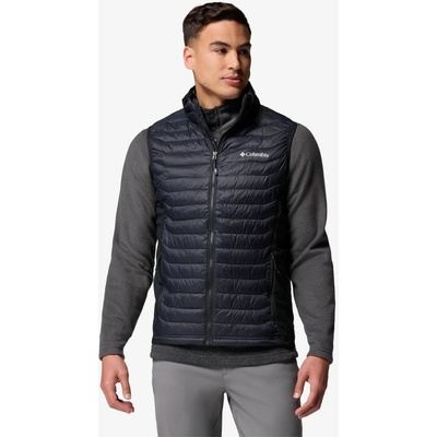 Columbia pánska vesta Powder Pass Hybrid Vest čierna biela