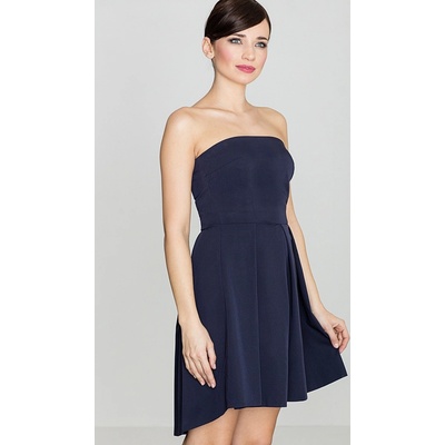 Lenitif dámské šaty odhalující ramena k368 tmavě modré