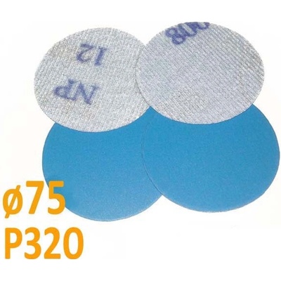 Brusný papír pro excentrickou brusku, zrnitost P320, Průměr: 75mm, 1 kus