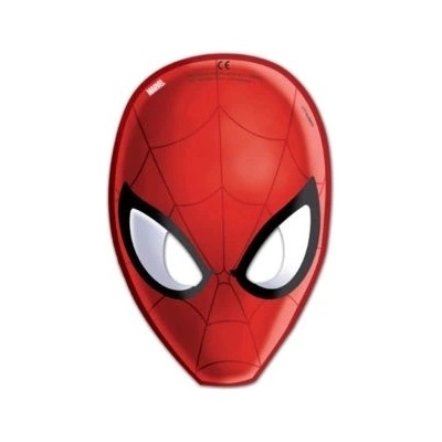 Papierové masky spider-man pre deti 6ks