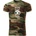 DRAGOWA Тениска с къс ръкав Special Forces, камуфлаж, 160 г/м2 (6462)