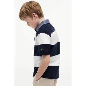Tommy Hilfiger тениска с яка за деца от памук (KB0KB10473.128.176.9BY2)