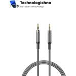 XO Аудио кабел XO AUX 3.5mm M/M 3-pin 1m Black (NB-R279C)
