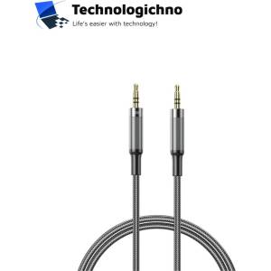 XO Аудио кабел XO AUX 3.5mm M/M 3-pin 1m Black (NB-R279C)