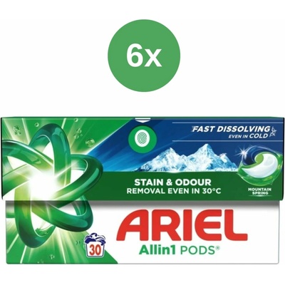 Ariel prací kapsle Mountain Spring 6 x 30 PD