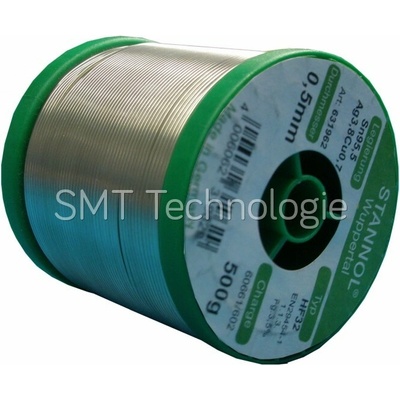 Trubičková pájka Sn95Ag4Cu1, HF32 (Ø0,5mm, 500g) - 131401000006