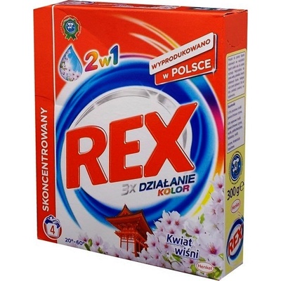 Rex 3x Action Japanese Garden 2v1 Color prací prostředek na barevné prádlo 4 dávky 300 g