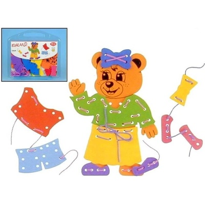 EVALAND Pěnová stavebnice/provlékačka MEDVĚDICE