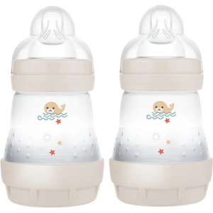 MAM Perfect Star Anti-colic Bottle шише против колики 0m+ Beige 2x160ml